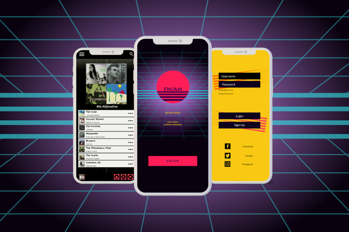 Image for FM / AM, an 80s music app.